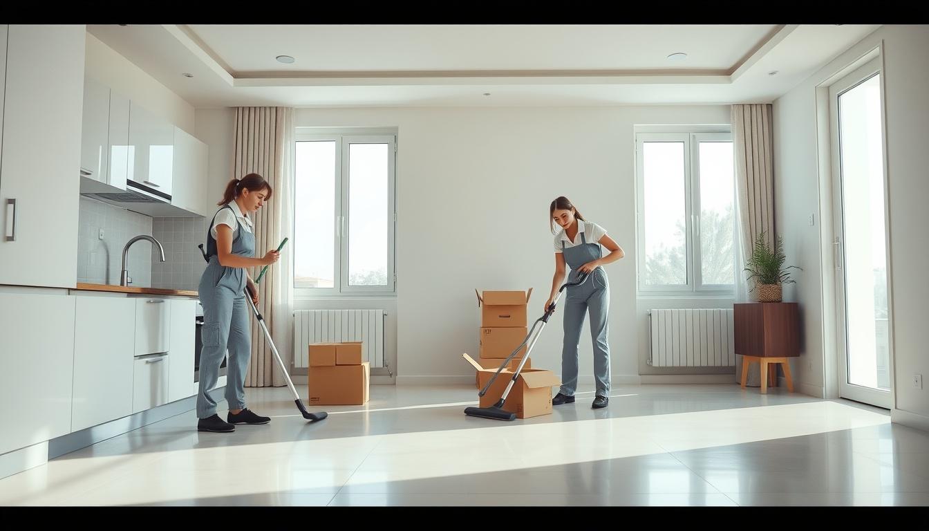تنظيف ما قبل السكن وما بعد الخروج
